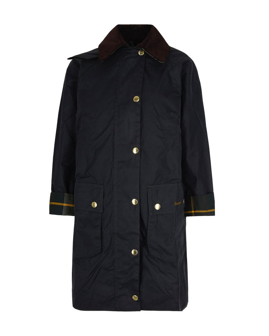 Barbour Sage/Ancient Long Beadnell Wax Jacket