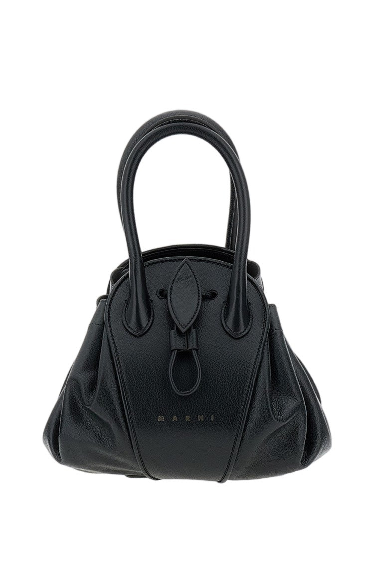 Marni Black Tulipea Small Leather Bag