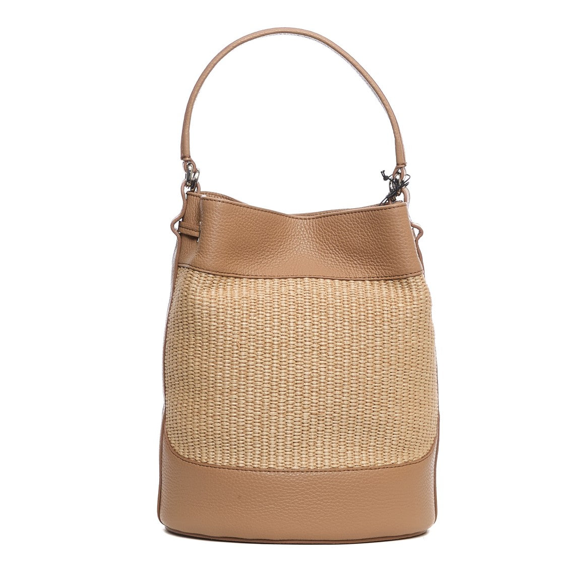 Zanellato Mondà Small Bag In Almond Beige Straw Fabric