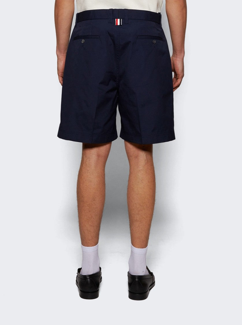 Thom Browne Typewriter Cloth Utility Chino Shorts Navy