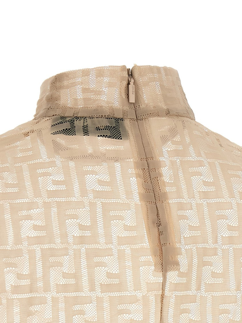 Fendi 'Ff' Lace Top