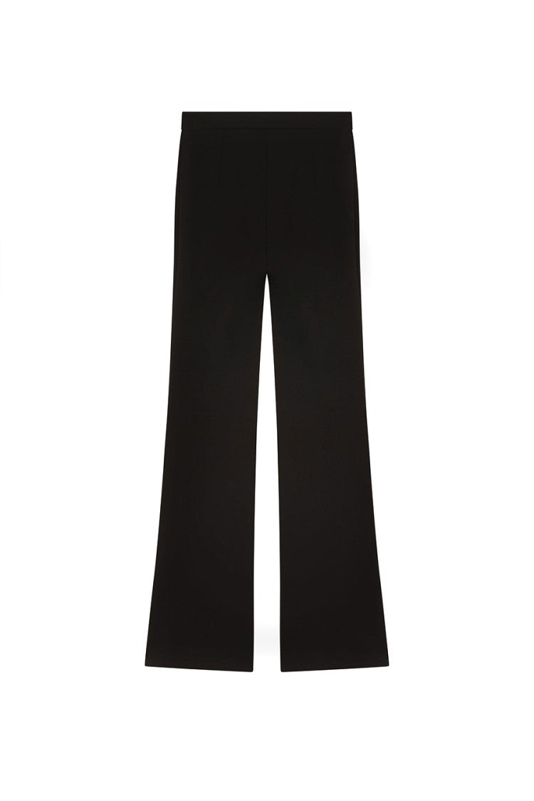 Pinko Wide-Leg Black Trousers With Tailored Finish