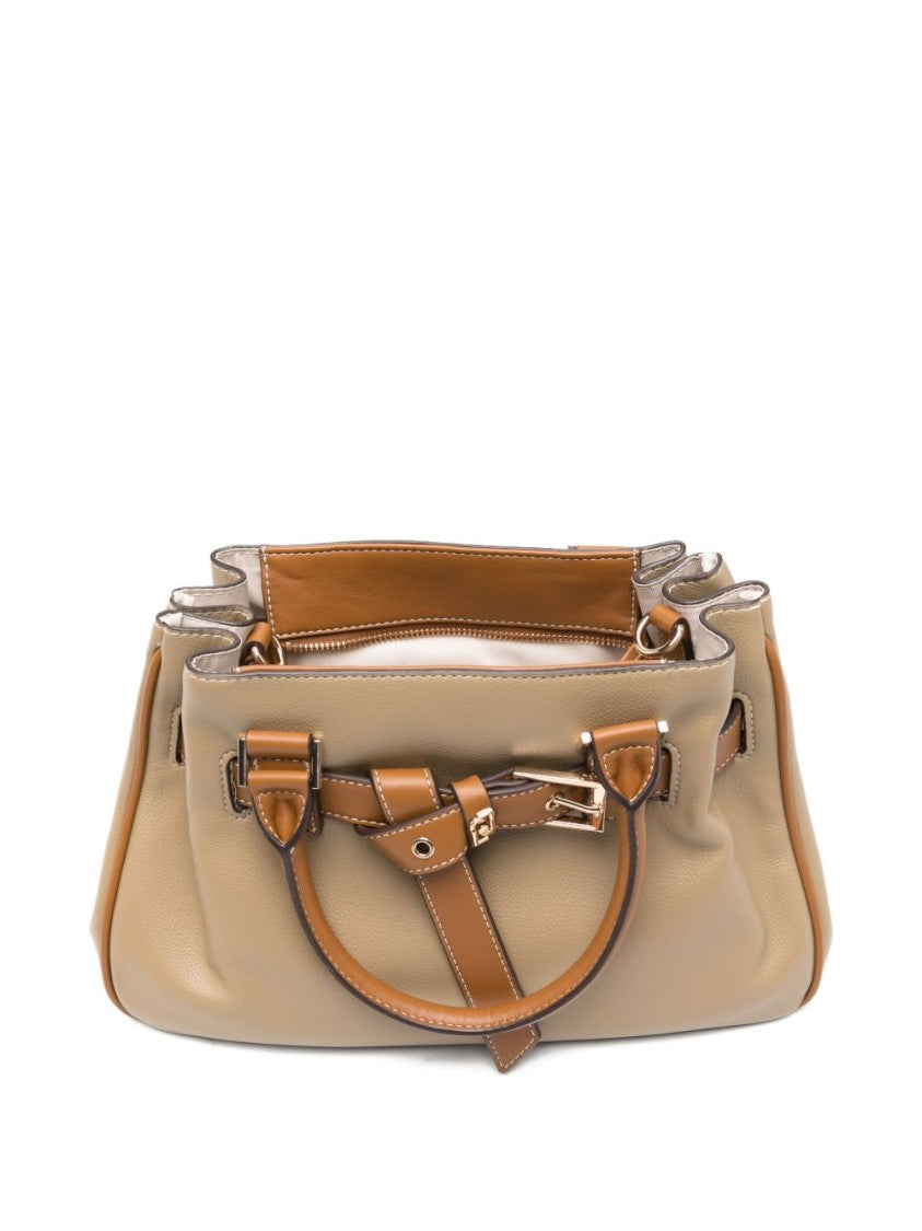 Liu Jo Mud Brown Buckle Detail Shoulder Bag