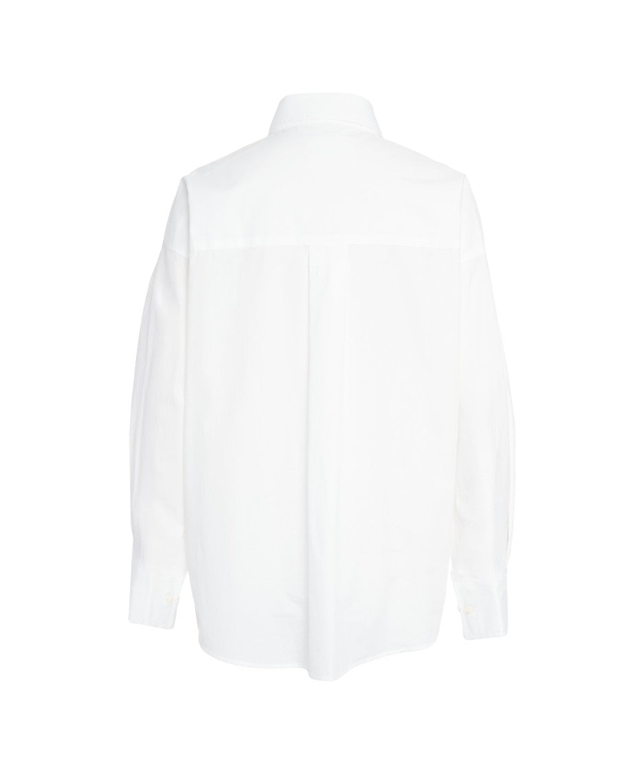 Closed Poplin Shirt With Classic Collar