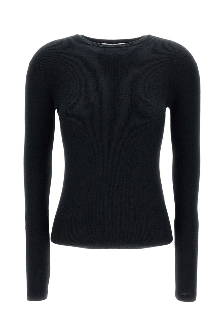 Lisa Yang Ribbed Long-Sleeve T-Shirt With Crewneck