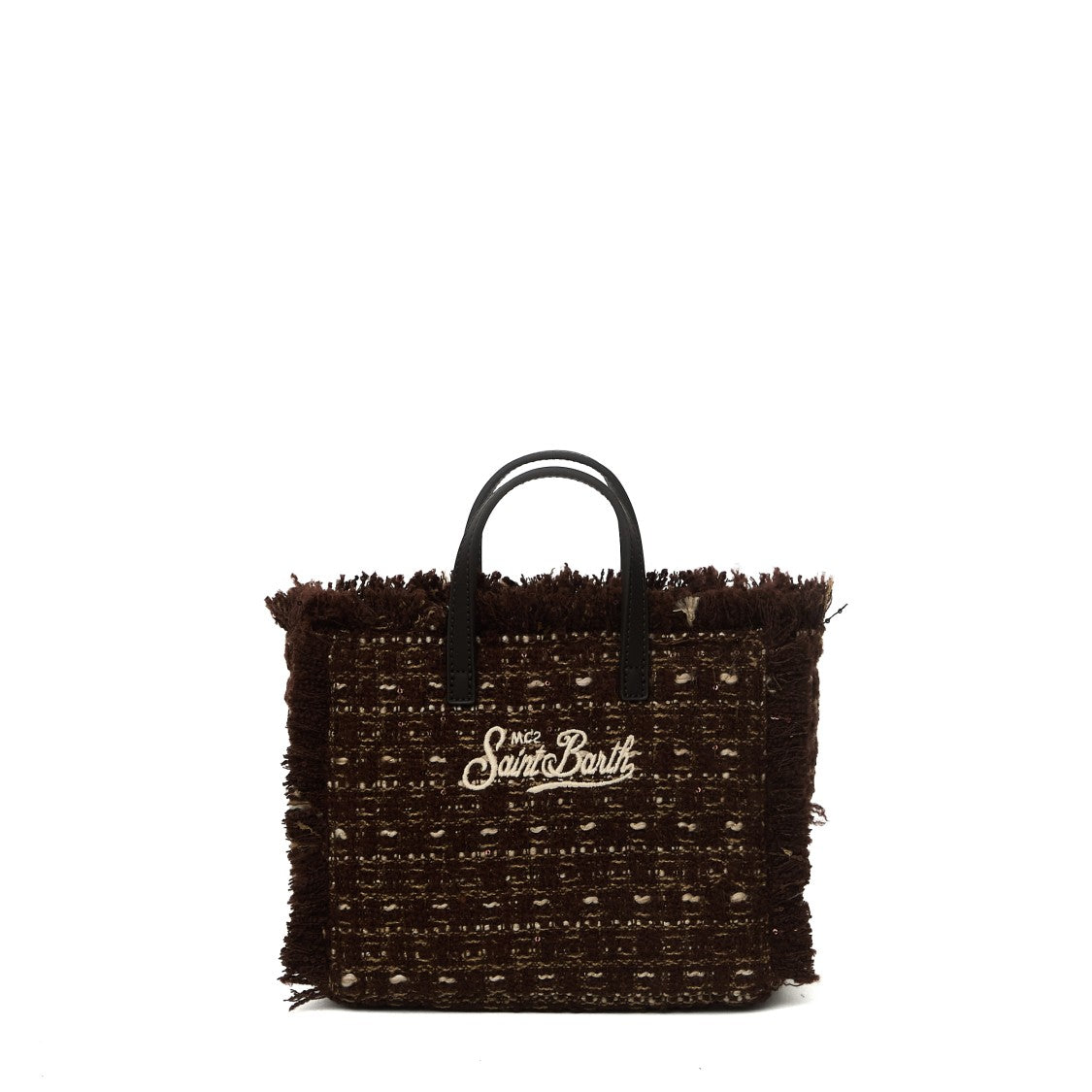 Mc2 Saint Barth Vanity Mini Tweed Adjustable Strap Top-Handle Bag