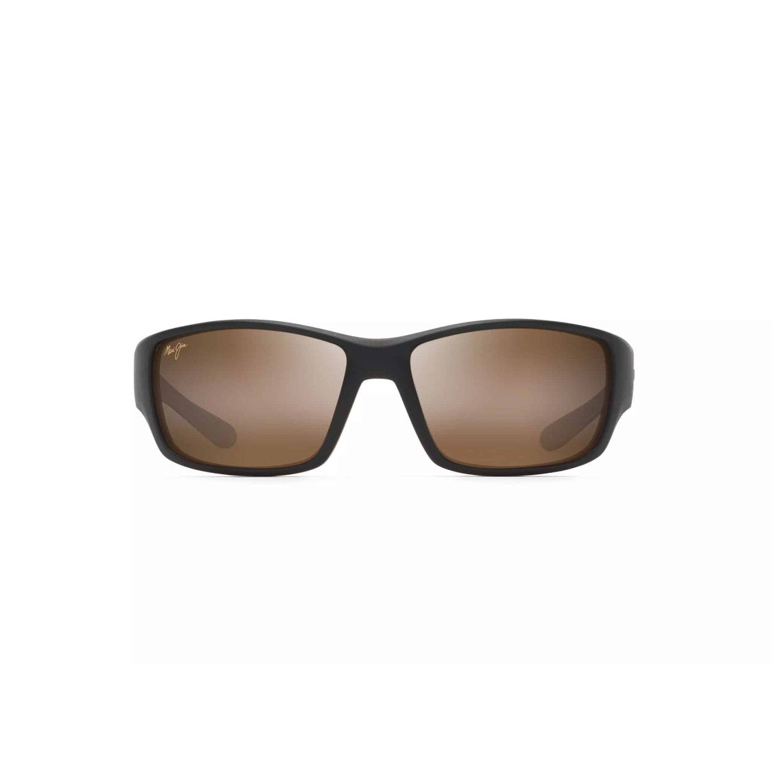 Maui Jim Local Kine Rectangular Frame Sunglasses With Matte Black Finish
