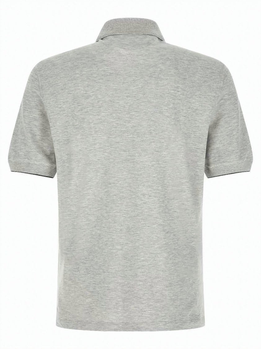 Brunello Cucinelli Short-Sleeve Polo Shirt With Ribbed Collar