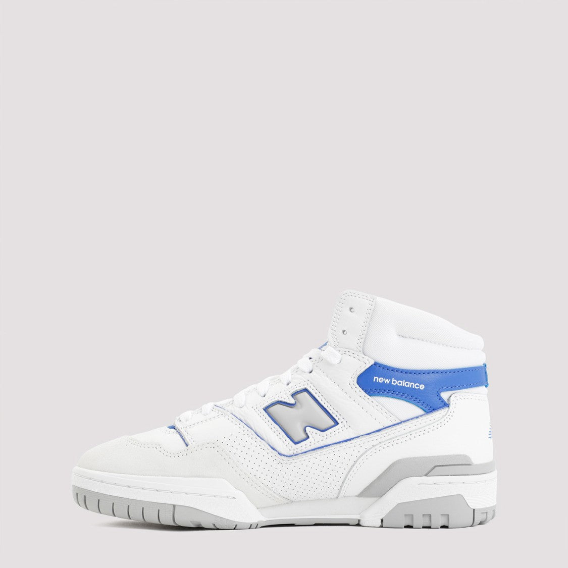 New Balance White And Blue Leather 650 Sneakers