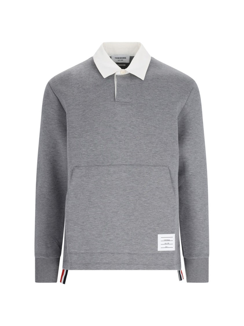 Thom Browne "Rugby" Polo Shirt – Gray