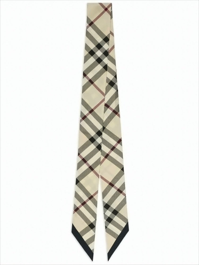 Burberry Classic Check Pattern Silk Scarf