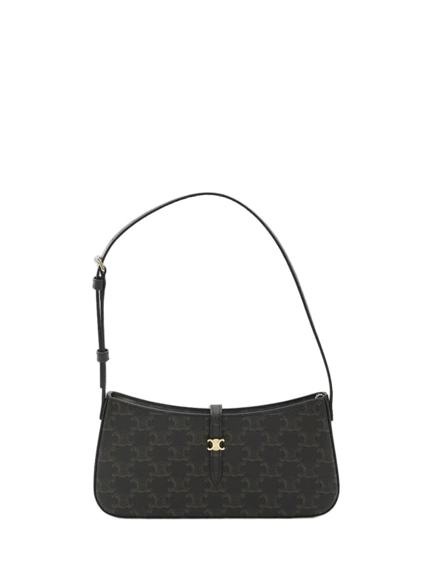 Celine Rectangular Black Tote Bag With Adjustable Strap