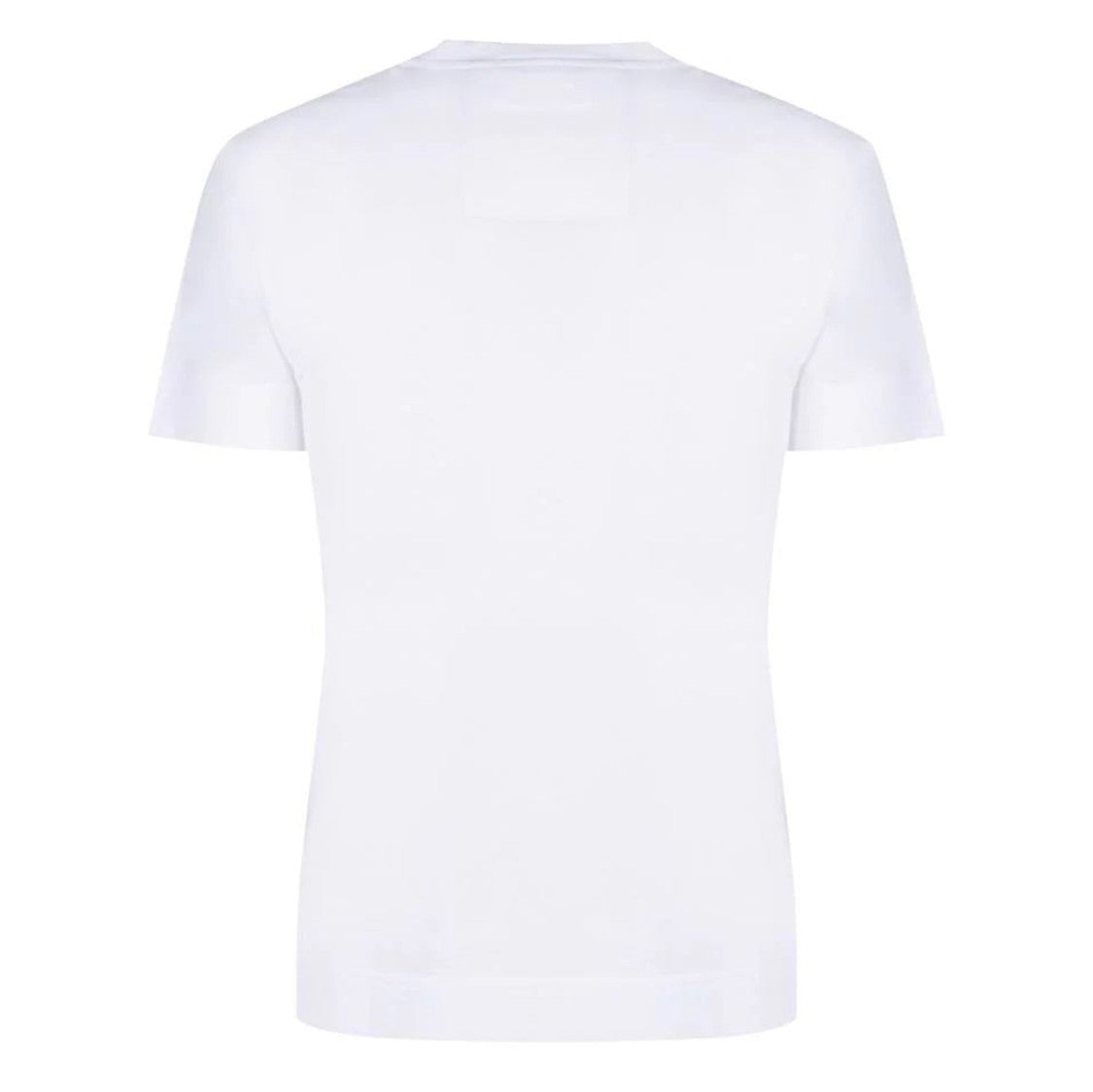 Givenchy Fitted White T-Shirt With Gold Emblem And Minimalist Design