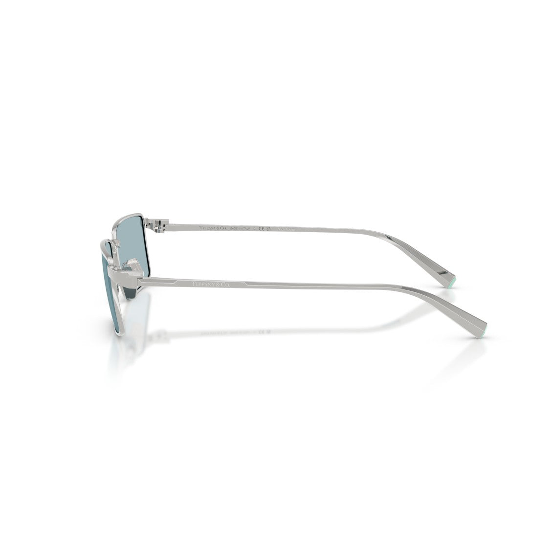 Tiffany & Co. Tf3121kb Sunglasses Rectangular Silver - Blue