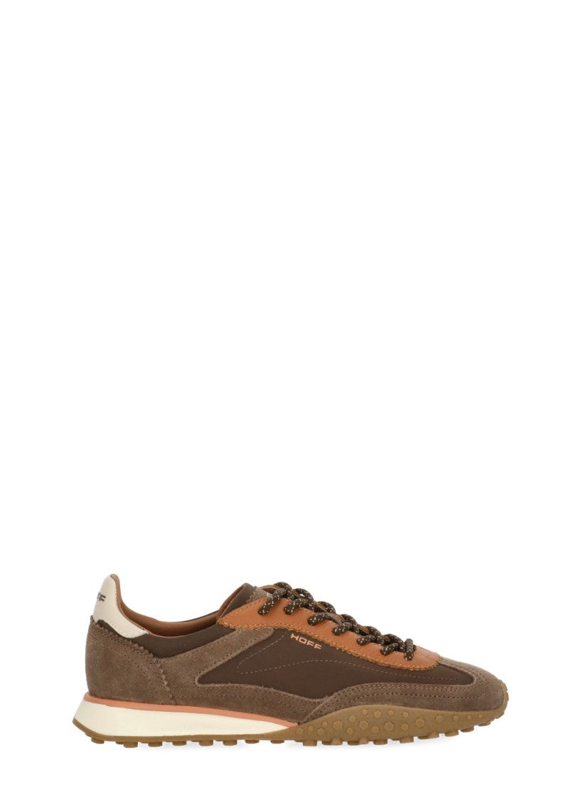 Hoff Brown Multi-Tone Elements Textured Sole Suede Sneakers