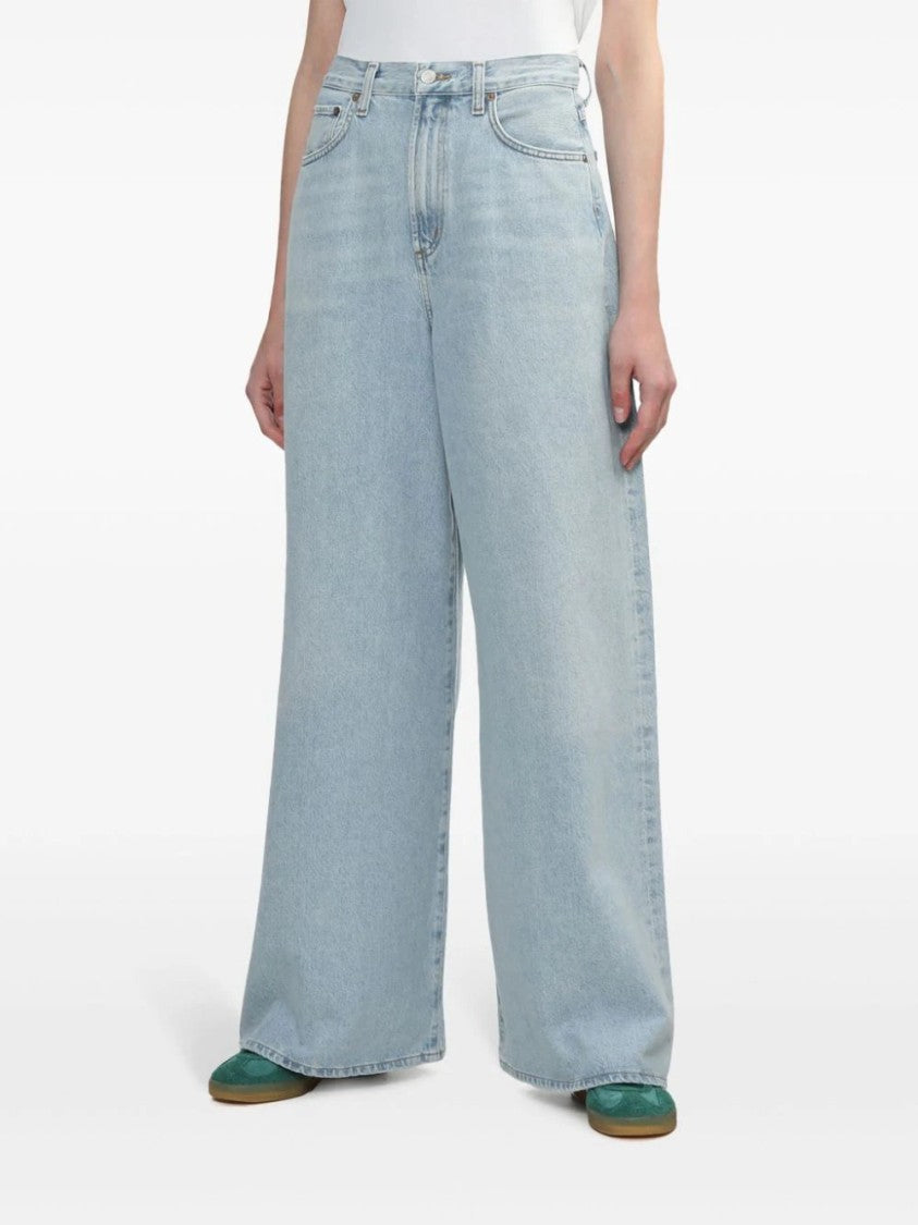 Agolde Nolan High-Rise Wide-Leg Jeans