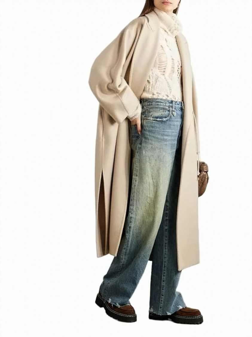 Max Mara Long Cashmere Coat With Relaxed Fit