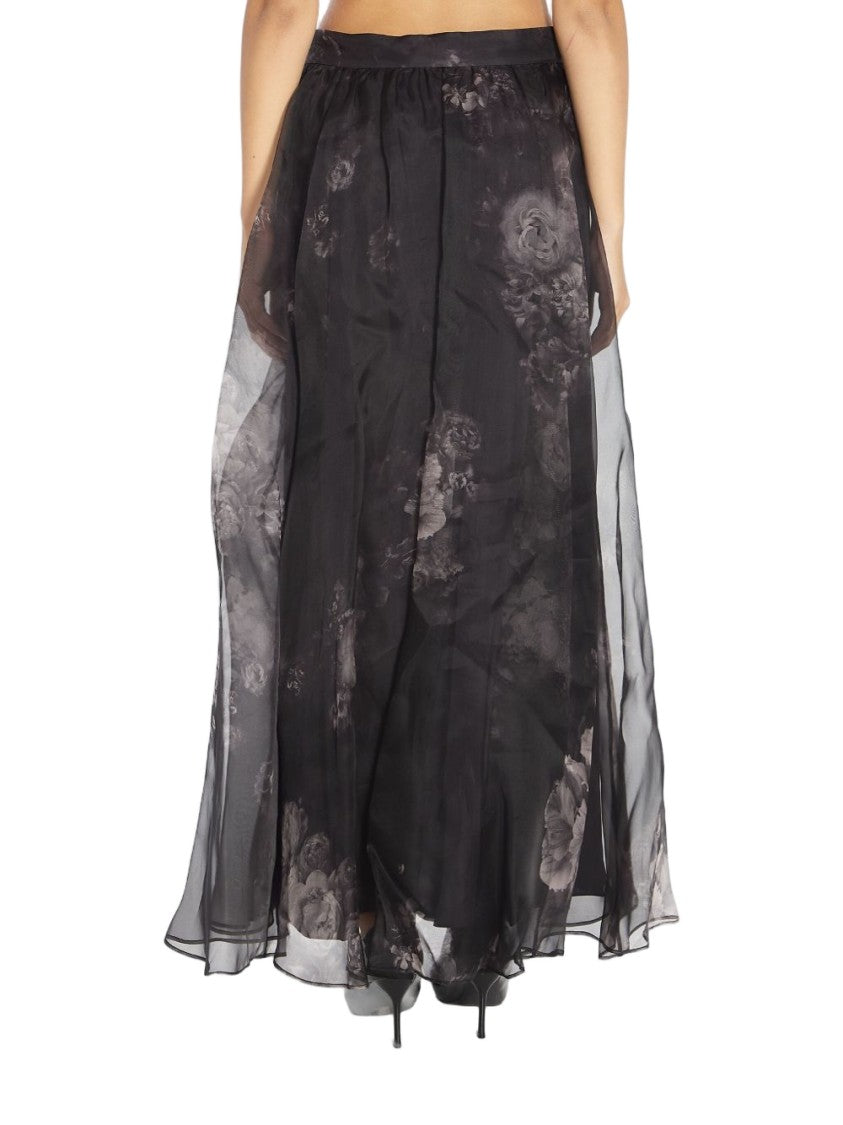 Zimmermann Silk Maxi Skirt With Layered Design