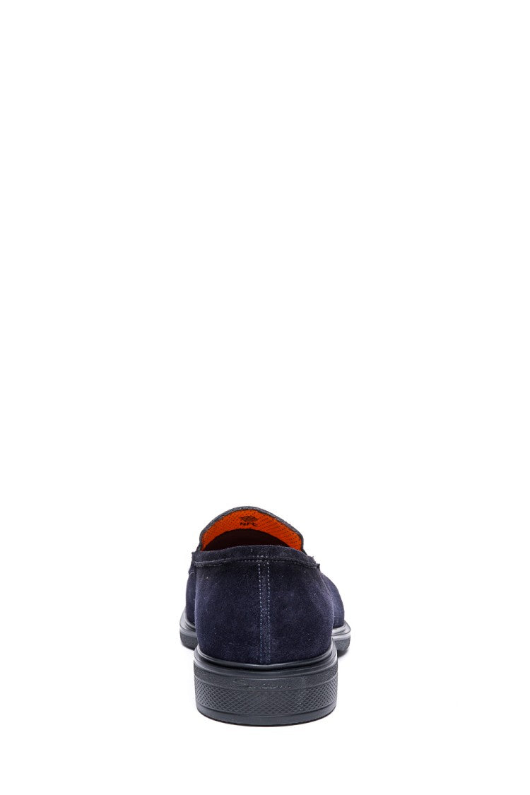 Santoni Easy Suede Penny Loafers