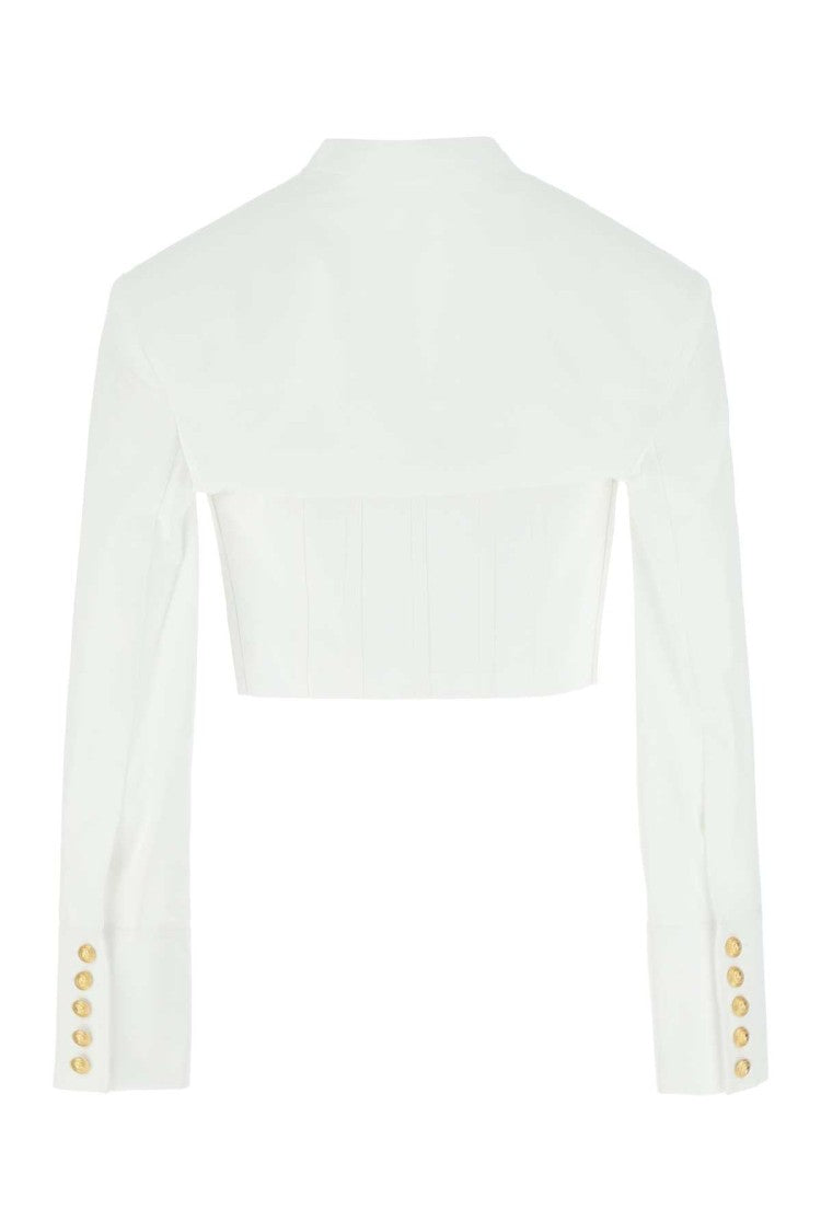 Balmain White Poplin Shirt