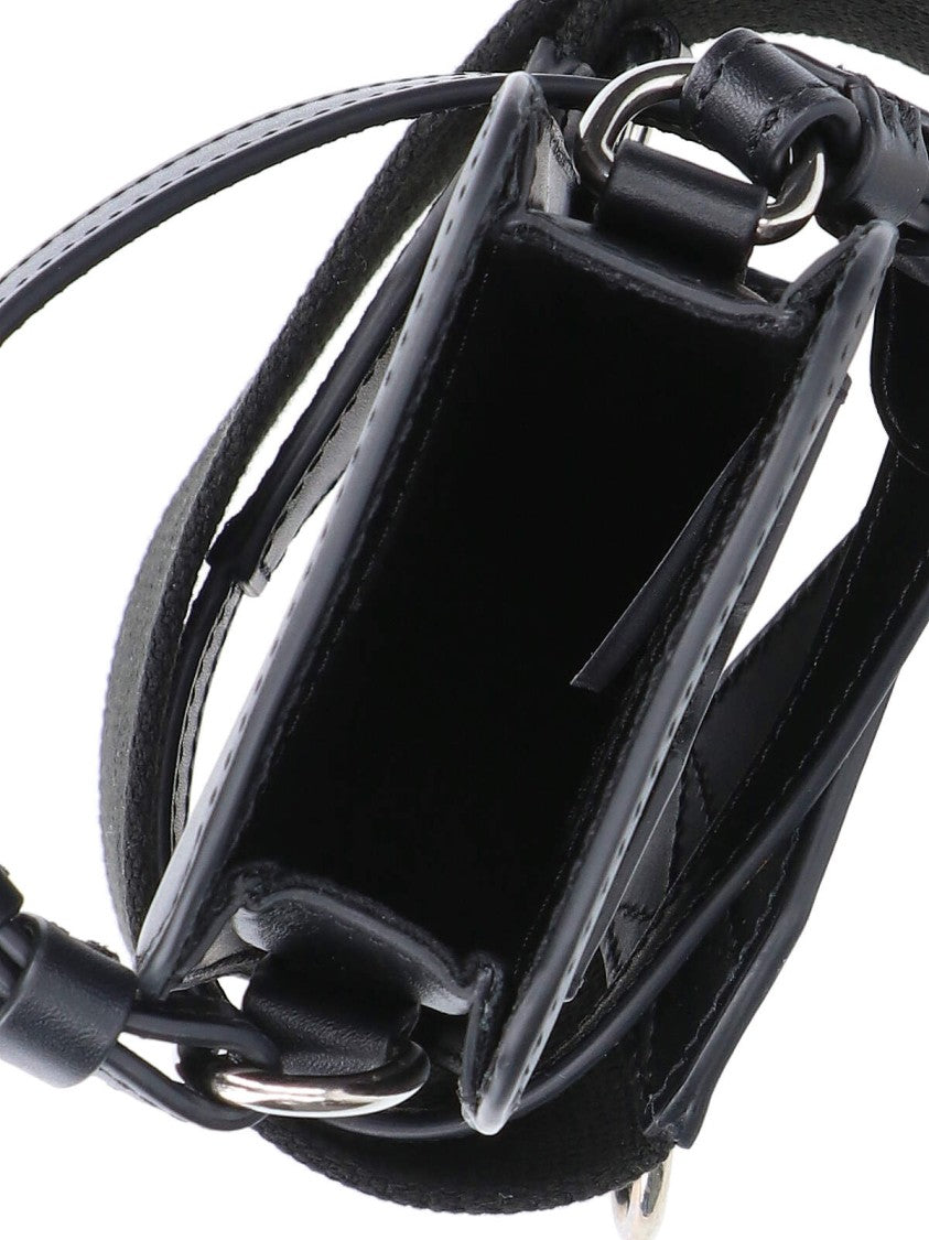 A.P.C. Black James Mini Matte Leather Bag
