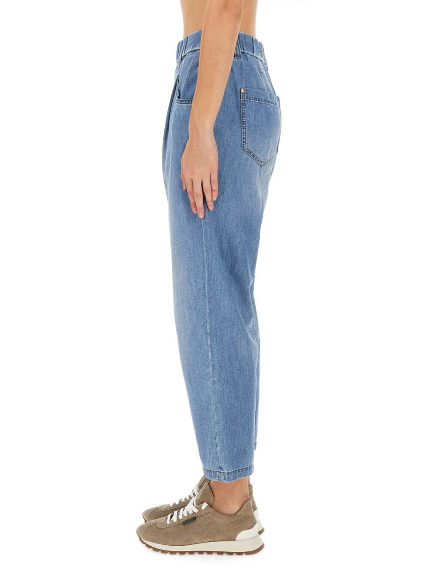 Brunello Cucinelli Five-Pocket Pants In Lightweight Denim