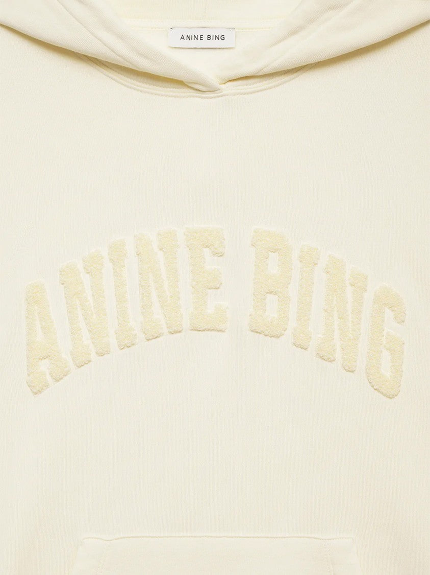 Anine Bing Relaxed-Fit Cotton Sweatshirt With Embroidered Logo