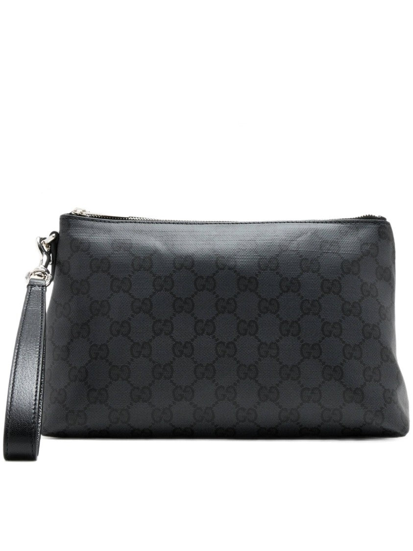 Gucci Rectangular Pouch With Subtle Monogram Pattern