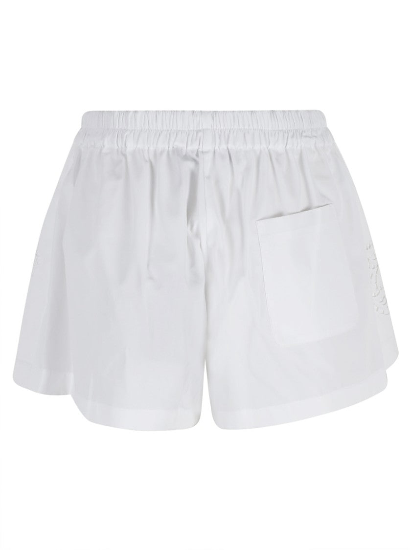 Versace Relaxed-Fit Shorts With Floral Embroidery