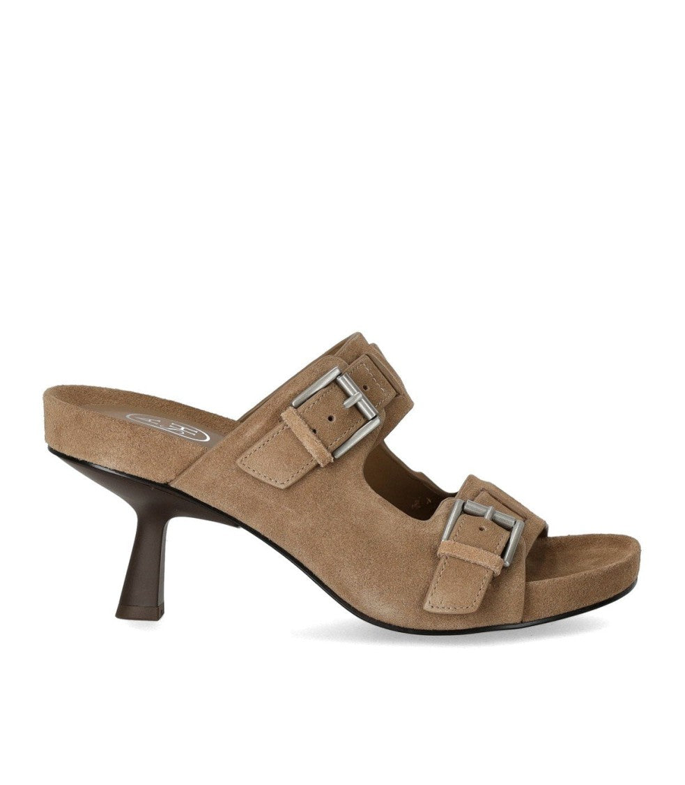 Ash Jewel Hazelnut Heeled Mule