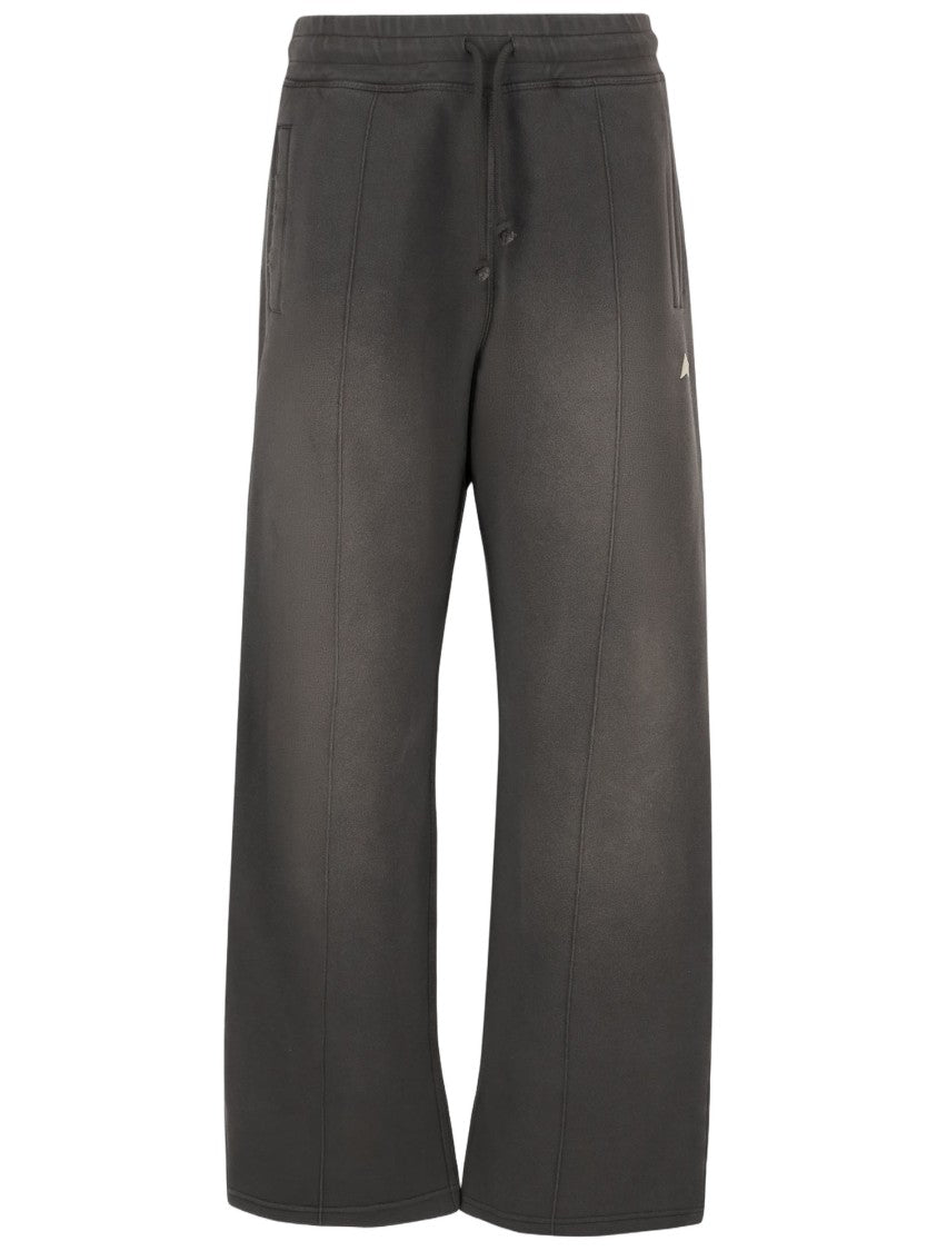 Golden Goose Wide-Leg Cotton Pants With Drawstring