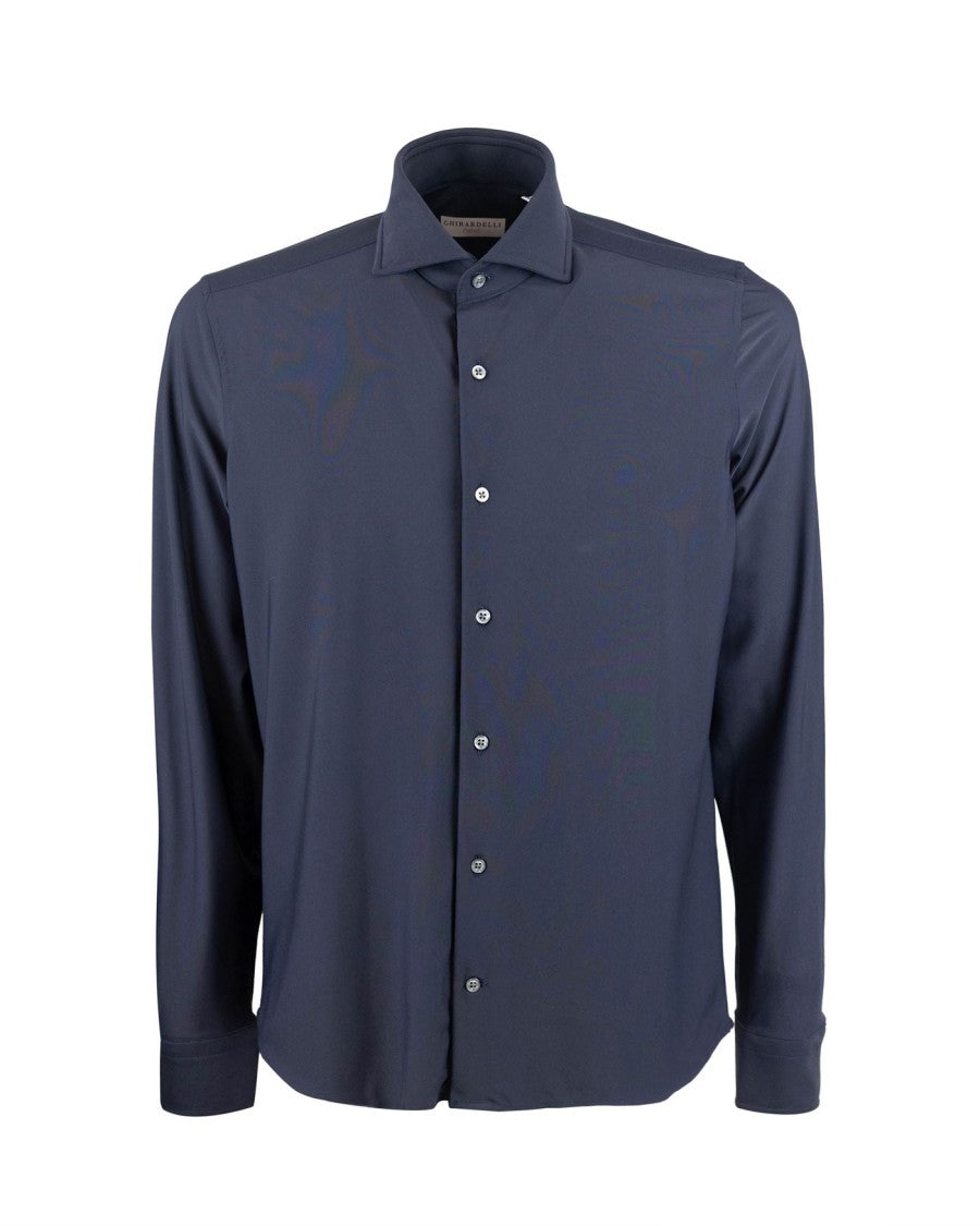 Ghirardelli Blue Stretch Classic Shirt