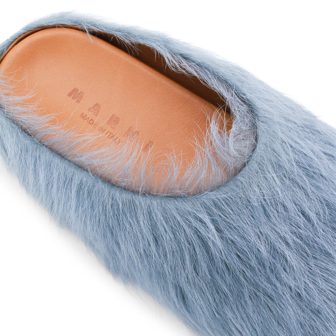 Marni Light Blue Leather Sandals