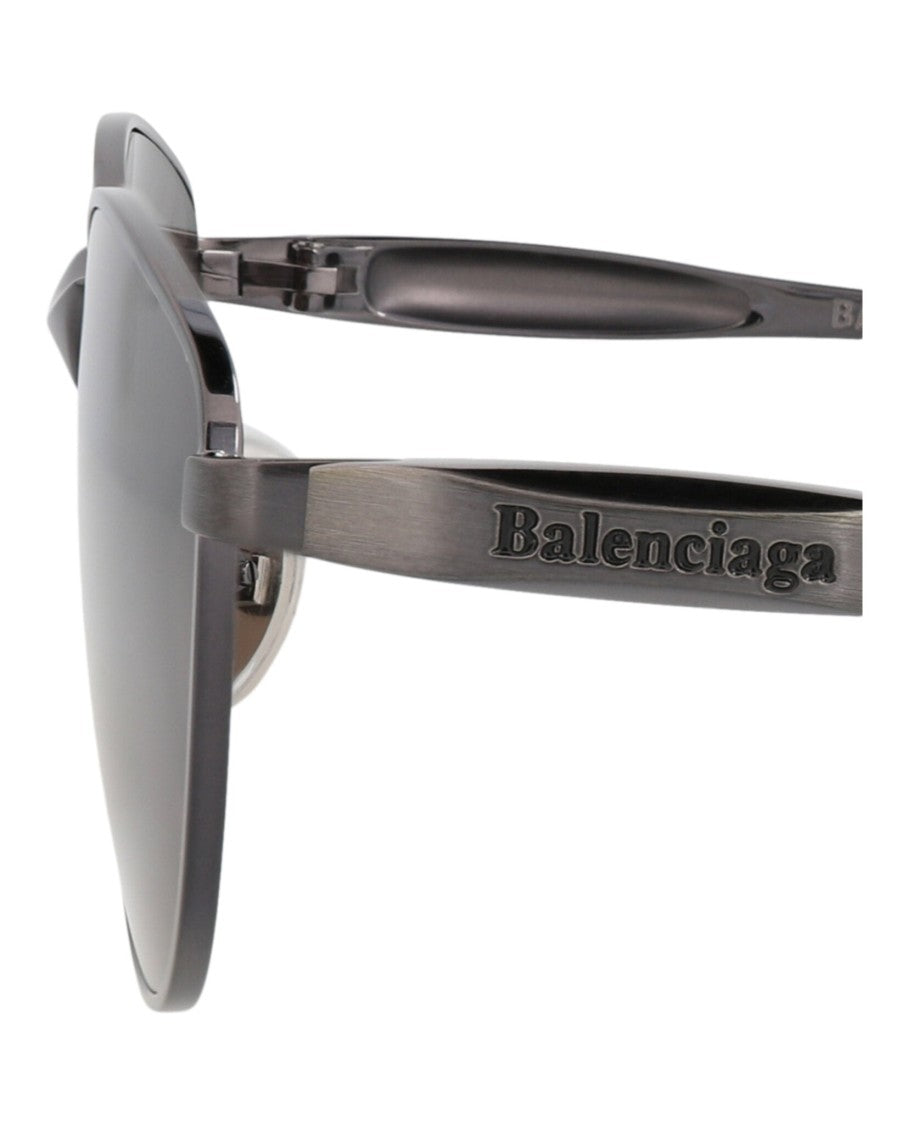 Balenciaga Cat Eye-Frame Metal Sunglasses