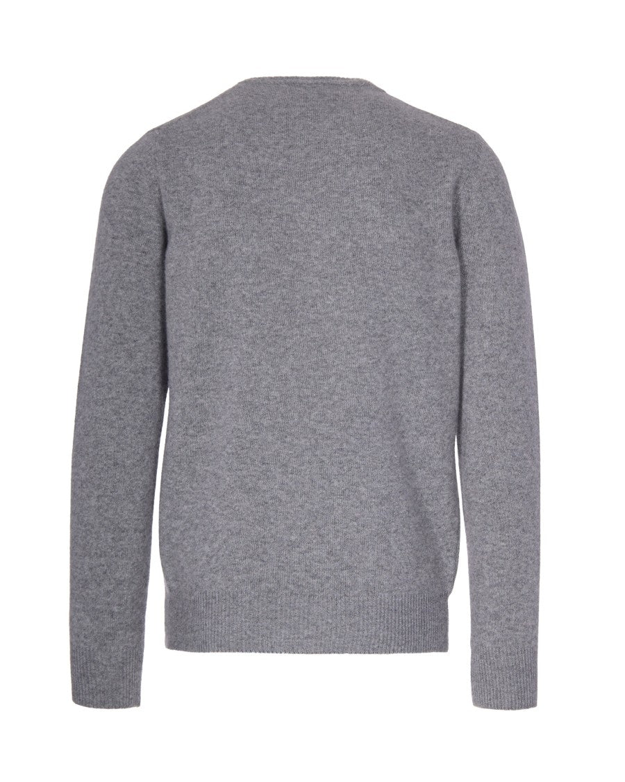 Mc2 Saint Barth Crewneck Sweater With Contrast Embroidery