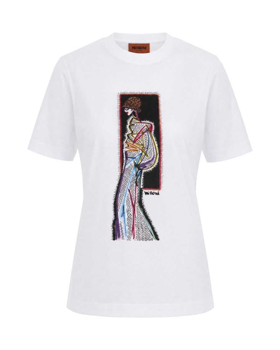 Missoni Illustrated Print Cotton Jersey T-Shirt