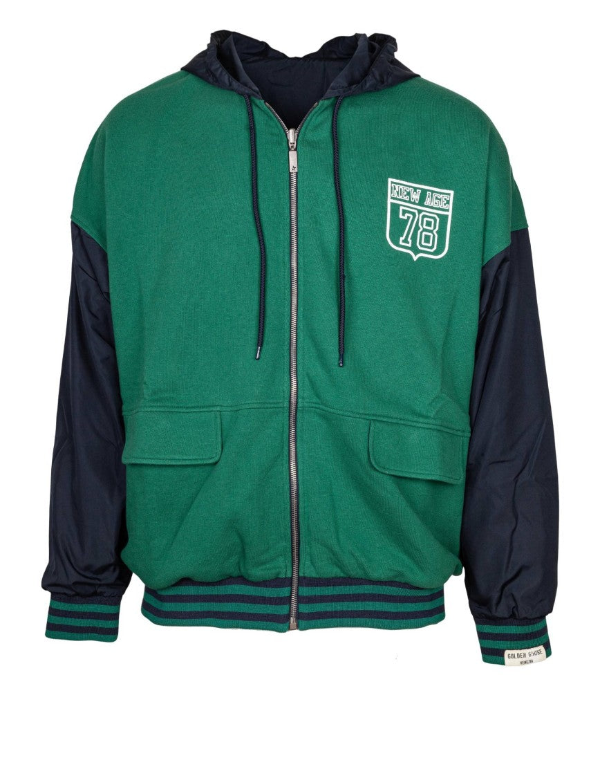 Golden Goose Reversible Hooded Sweatshirt In Organic Cotton