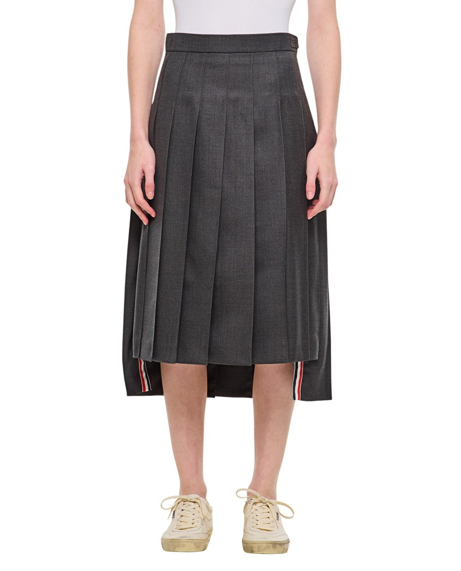 Thom Browne Pleated Midi Skirt