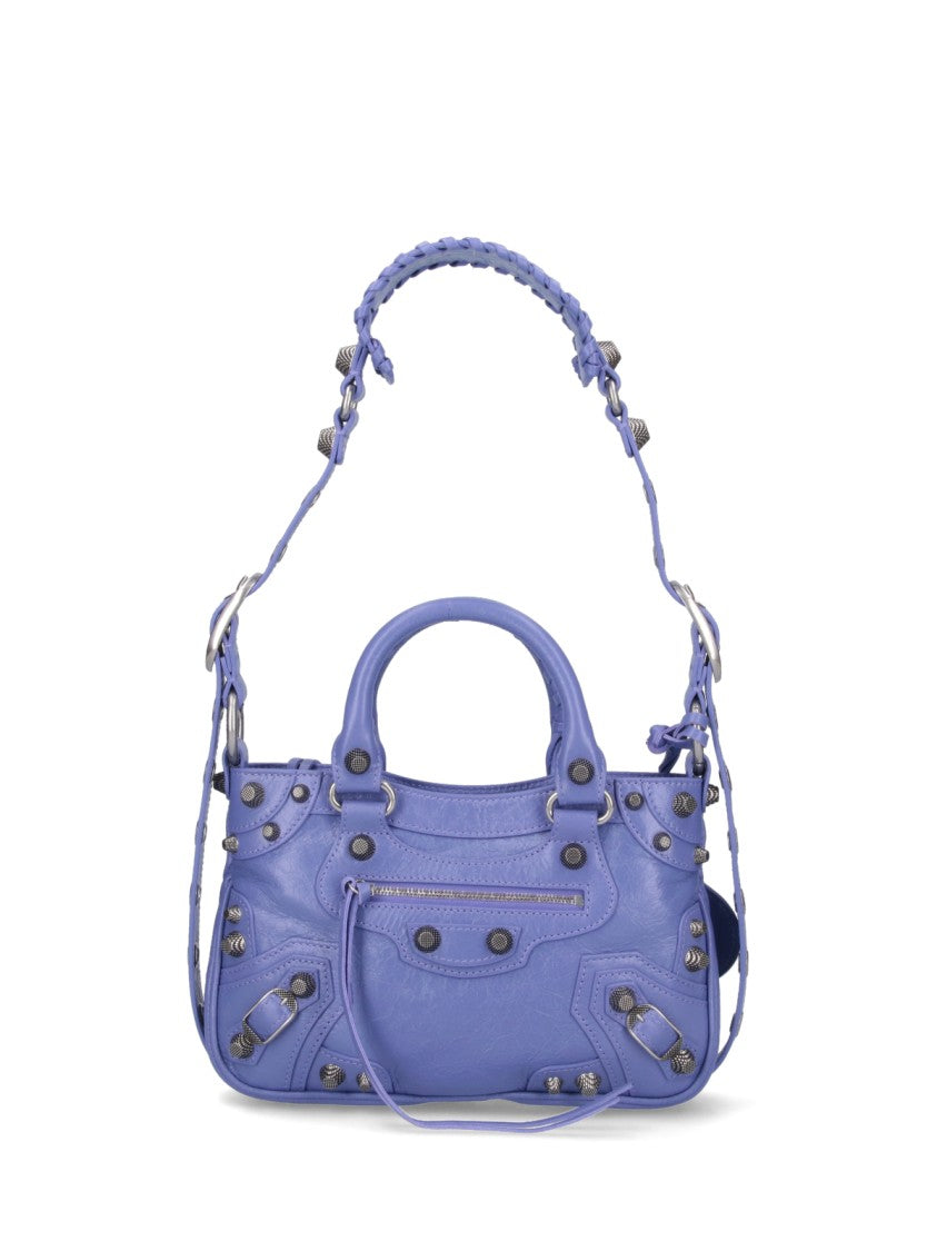 Balenciaga Small 'Neo Cagole' Shoulder Bag – Purple