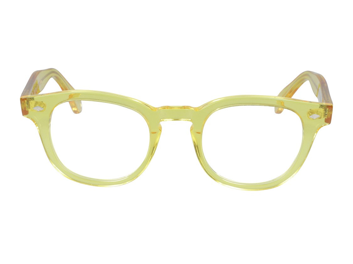 Kador Yellow Jolly Cal 49 Translucent Square Eyeglasses
