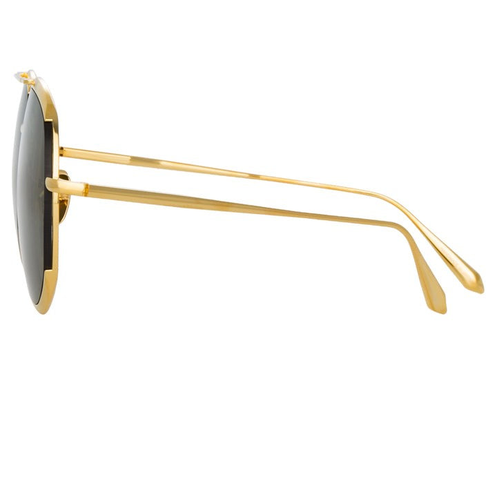 Linda Farrow Matisse Aviator Sunglasses In