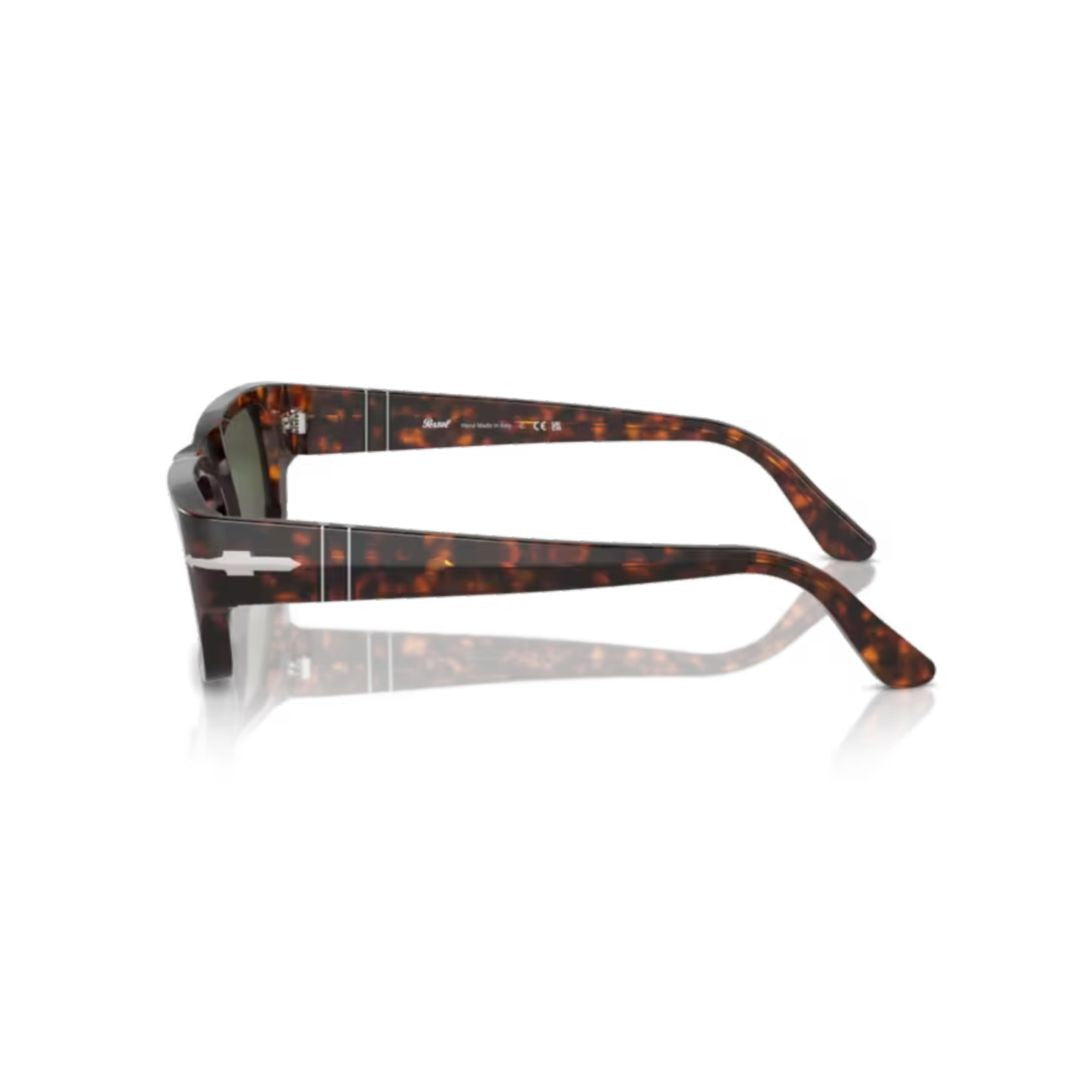 Persol Silver 0Po3347s Tortoiseshell Rectangular Sunglasses