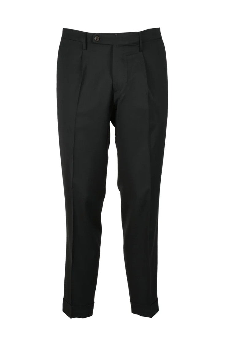 Michele Carbone Michele Carbone Virgin Wool Trousers - Black