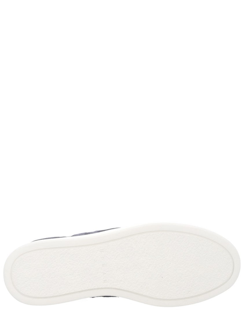 Hogan Blue H-Tv Suede Panel Sneakers