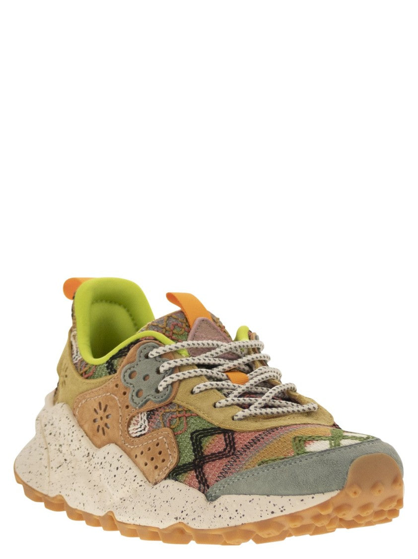 Flower Mountain Kotetsu - Sneakers In Suede And Technical Fabric