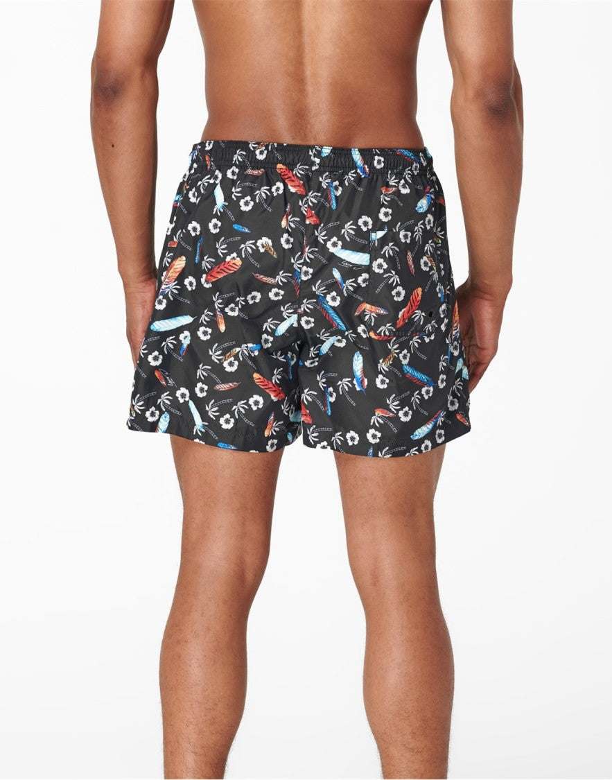 Marcelo Burlon Hawaii Print Swim Shorts