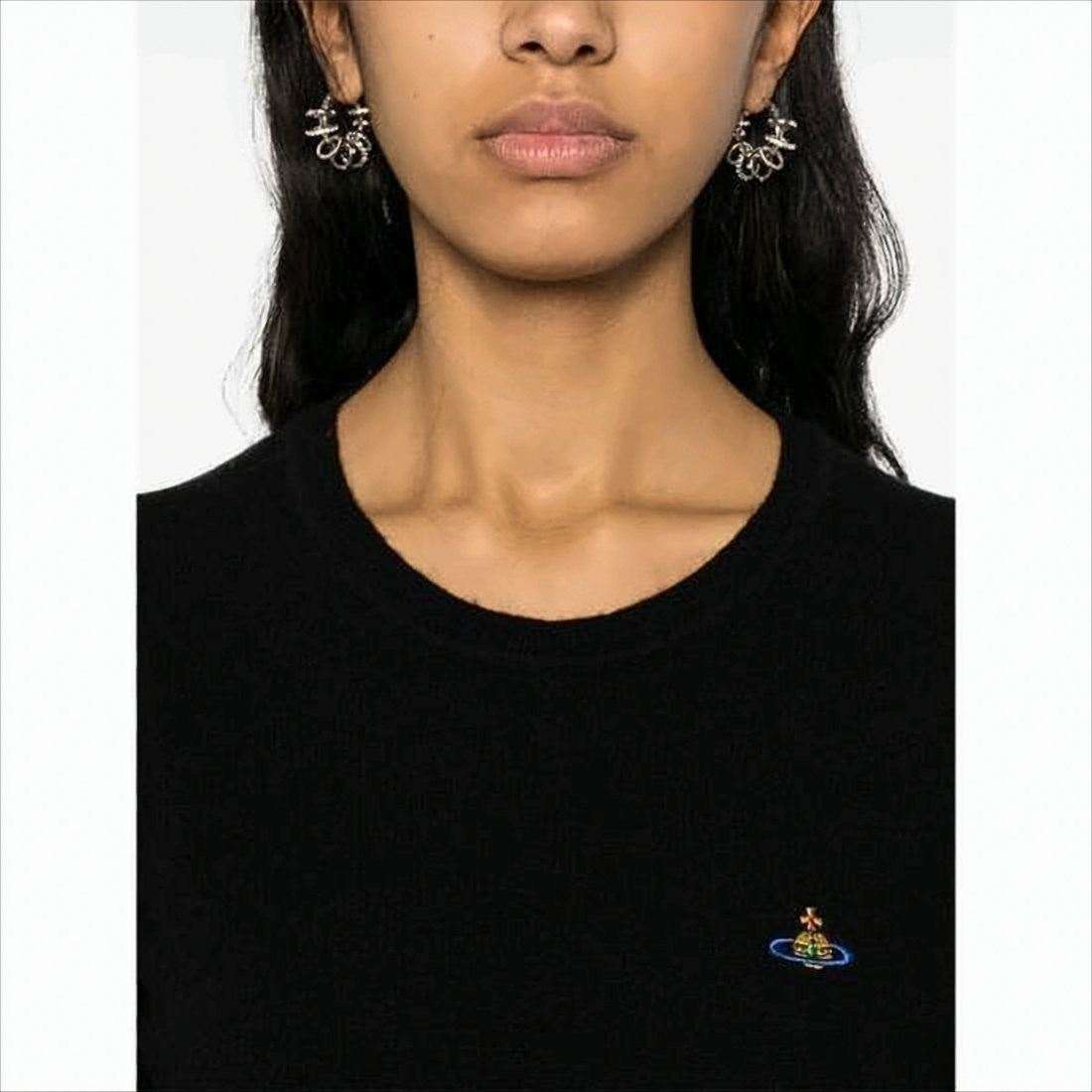 Vivienne Westwood Fitted Black Sweater With Cashmere And Wool Blend