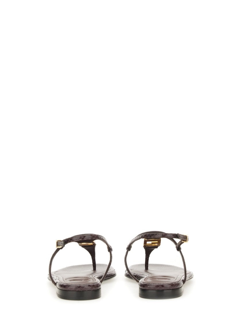 Fendi "Ffold" Sandals