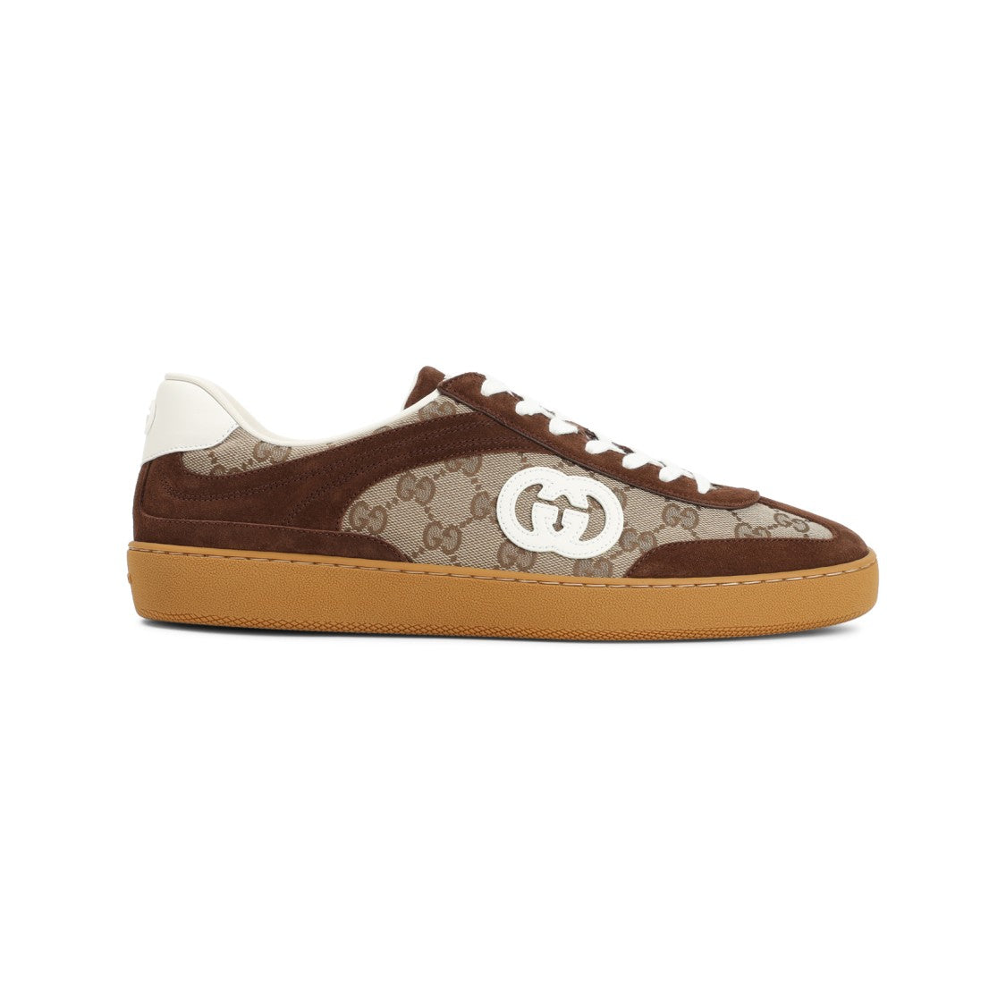 Gucci G74 Beige Suede Leather Sneakers