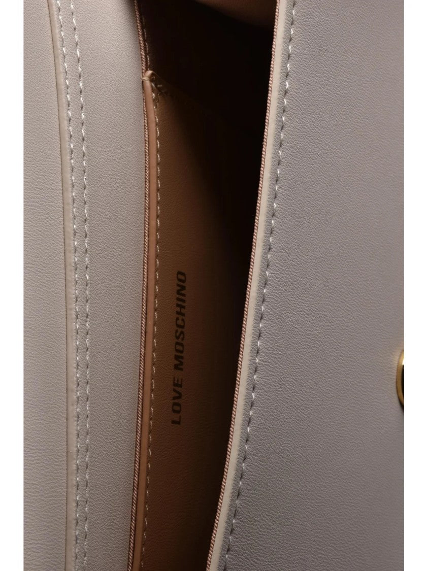 Love Moschino Polyurethane Chain Shoulder Bag